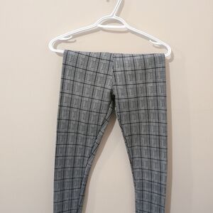Gray Plaid Leggings